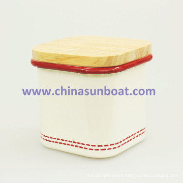 Sunboat Tableware Kitchenware Home Appliance Enamel Pot Storage Tank Snacks